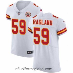 Captivating Nike Chiefs #59 Reggie Ragland White Mens Stitched NFL Vapor Untouchable Elite Jersey