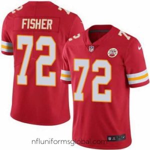 Captivating Nike Chiefs #72 Eric Fisher Red Mens Stitched NFL Limited Rush Jersey