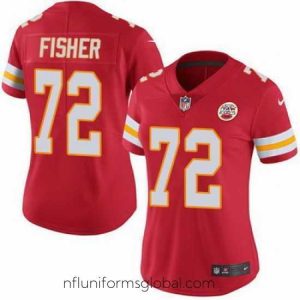 Enchanting Nike Chiefs #72 Eric Fisher Red Team Color Womens Stitched NFL Vapor Untouchable Limited Jersey