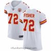 Captivating Nike Chiefs #72 Eric Fisher White Mens Stitched NFL Vapor Untouchable Elite Jersey