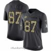 Captivating Nike Chiefs #87 Travis Kelce Black Stitched NFL Limited 2016 Salute to Service Jersey