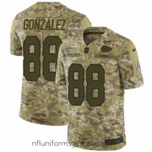 Gorgeous Nike Chiefs #88 Tony Gonzalez Camo Mens Stitched NFL Limited 2018 Salute To Service Jersey