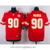 Captivating Nike Chiefs #90 Josh Mauga Red Team Color Mens Stitched NFL Elite Jersey