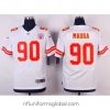 Divine Nike Chiefs #90 Josh Mauga White Mens Stitched NFL Elite Jersey