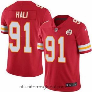 Captivating Nike Chiefs #91 Tamba Hali Red Team Color Mens Stitched NFL Vapor Untouchable Limited Jersey