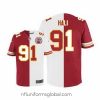 Sumptuous Nike Chiefs #91 Tamba Hali Red White Mens Stitched NFL Elite Split Jersey