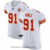 Stunning Nike Chiefs #91 Tamba Hali White Mens Stitched NFL Vapor Untouchable Elite Jersey