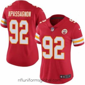 Sumptuous Nike Chiefs #92 Tanoh Kpassagnon Red Team Color Womens Stitched NFL Vapor Untouchable Limited Jersey