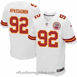 Ravishing Nike Chiefs #92 Tanoh Kpassagnon White Mens Stitched NFL Elite Jersey