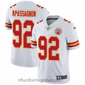 Gorgeous Nike Chiefs #92 Tanoh Kpassagnon White Stitched NFL Vapor Untouchable Limited Jersey