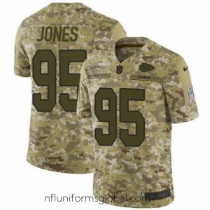 Alluring Nike Chiefs #95 Chris Jones Camo Mens Stitched NFL Limited 2018 Salute To Service Jersey