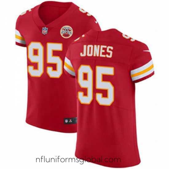Captivating Nike Chiefs #95 Chris Jones Red Team Color Mens Stitched NFL Vapor Untouchable Elite Jersey