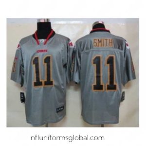 Enchanting Nike Kansas City Chiefs 11 Alex Smith Grey Elite Lights Out NFL Jersey