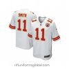 Captivating Nike Kansas City Chiefs 11 Alex Smith White Game NFL Jersey