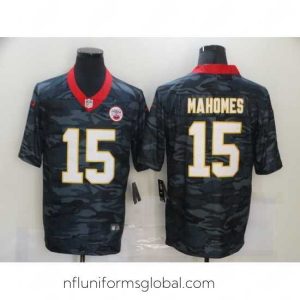 Exquisite Nike Kansas City Chiefs 15 Patrick Mahomes Black Camo Limited Jersey