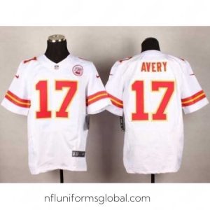Stunning Nike Kansas City Chiefs 17 Donnie Avery White Elite NFL Jersey