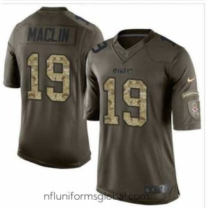 Exquisite Nike Kansas City Chiefs #19 Jeremy Maclin Green 27s Stitched NFL Limited Salute to Service Jersey
