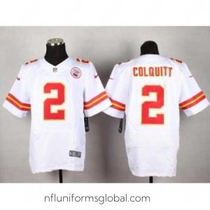 Gorgeous Nike Kansas City Chiefs 2 Dustin Colquitt White Elite NFL Jersey