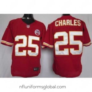 Captivating Nike Kansas City Chiefs 25 Jamaal Charles Red Elite NFL Jersey