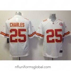 Irresistible Nike Kansas City Chiefs 25 Jamaal Charles White LIMITED NFL Jersey