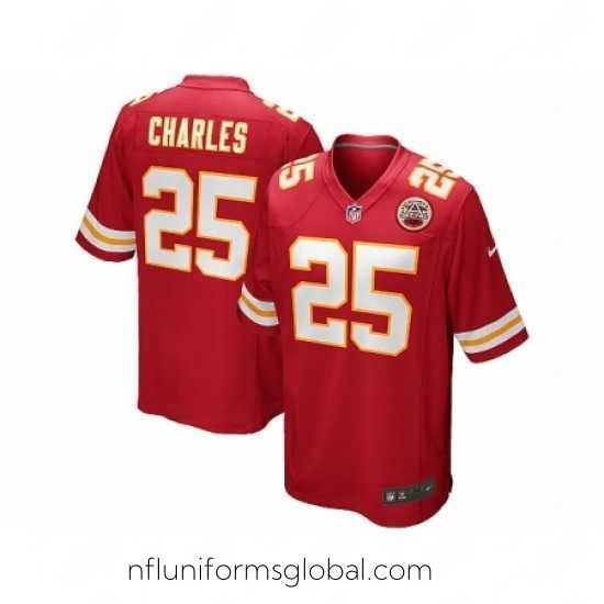 Alluring Nike Kansas City Chiefs 25 Jamaal Charles red Game NFL Jersey
