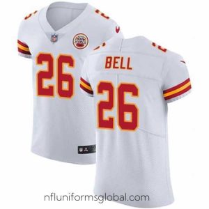 Divine Nike Kansas City Chiefs 26 Le 27Veon Bell White Stitched NFL New Elite Jersey