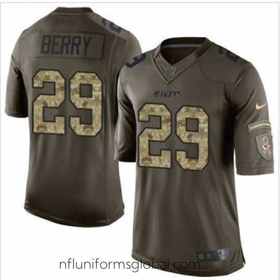 Ravishing Nike Kansas City Chiefs #29 Eric Berry Green 27s Stitched NFL Limited Salute to Service Jersey