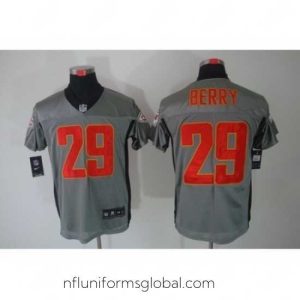 Gorgeous Nike Kansas City Chiefs 29 Eric Berry Grey Elite Shadow NFL Jersey