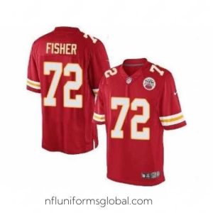 Gorgeous Nike Kansas City Chiefs 72 Eric Fisher Red Limited NFL Jersey