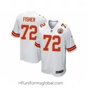 Exquisite Nike Kansas City Chiefs 72 Eric Fisher White Limited NFL Jersey