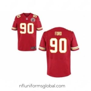 Captivating Nike Kansas City Chiefs 90 Dee Ford red Elite NFL Jersey