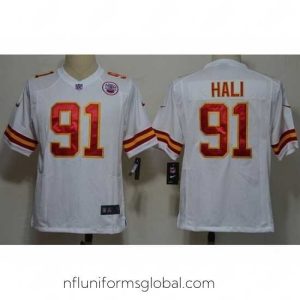Divine Nike Kansas City Chiefs 91 Tamba Hali White Game NFL Jersey