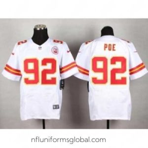 Exquisite Nike Kansas City Chiefs 92 Dontari Poe White Elite NFL Jersey