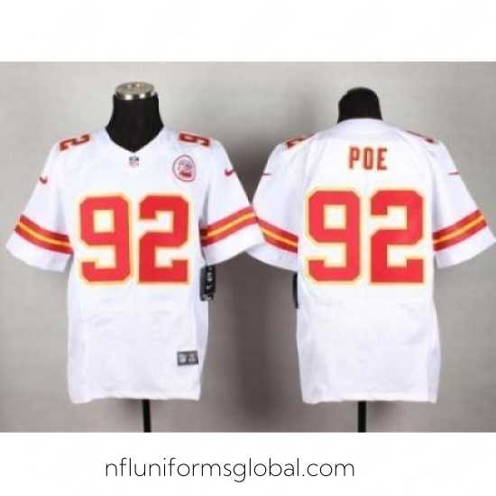 Exquisite Nike Kansas City Chiefs 92 Dontari Poe White Elite NFL Jersey