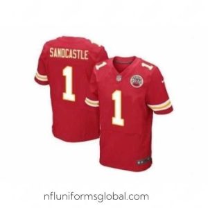 Exquisite Nike kansas city chiefs 1 Leon Sandcastle red Elite NFL Jersey