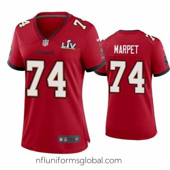Gorgeous Ali Marpet Buccaneers Red Super Bowl Lv Game Jersey