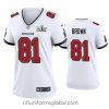 Captivating Antonio Brown Buccaneers White Super Bowl Lv Game Jersey
