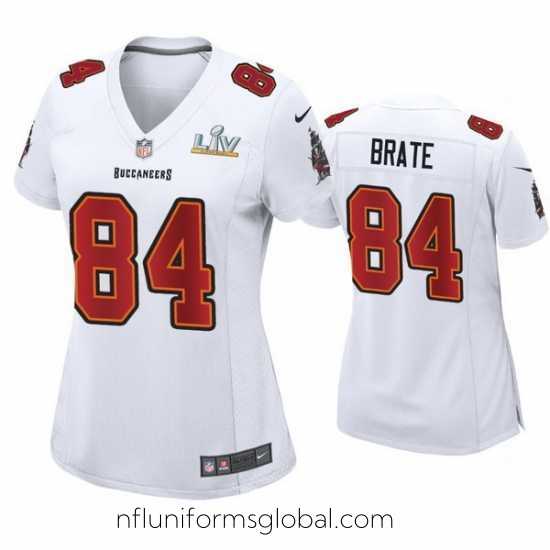 Gorgeous Cameron Brate Buccaneers White Super Bowl Lv Game Fashion Jersey
