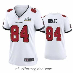 Irresistible Cameron Brate Buccaneers White Super Bowl Lv Game Jersey