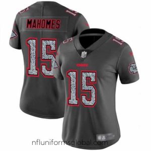 Ravishing Chiefs 15 Patrick Mahomes Gray Static Stitched Football Vapor Untouchable Limited Jersey