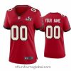 Gorgeous Custom Buccaneers Red Super Bowl Lv Game Jersey
