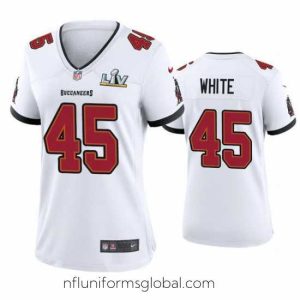 Irresistible Devin White Buccaneers White Super Bowl Lv Game Jersey