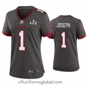 Irresistible Greg Joseph Buccaneers Pewter Super Bowl Lv Game Jersey