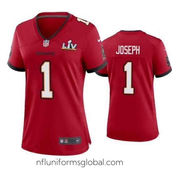Divine Greg Joseph Buccaneers Red Super Bowl Lv Game Jersey