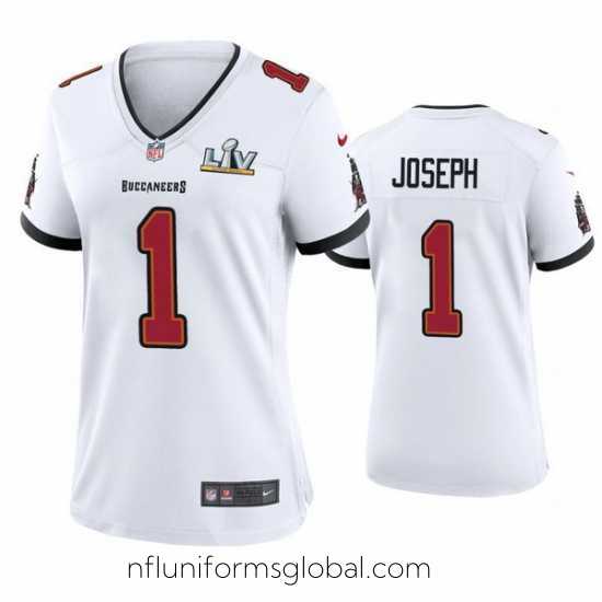 Stunning Greg Joseph Buccaneers White Super Bowl Lv Game Jersey
