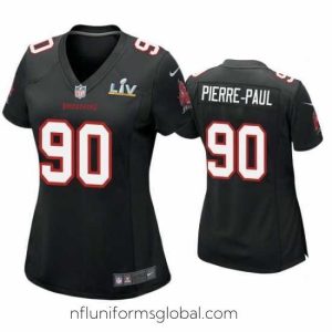 Alluring Jason Pierre Paul Buccaneers Black Super Bowl Lv Game Fashion Jersey