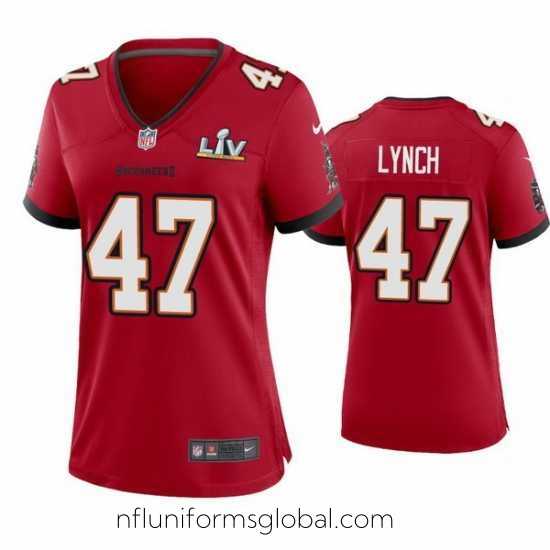 Ravishing John Lynch Buccaneers Red Super Bowl Lv Game Jersey