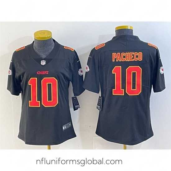 Irresistible Kansas City Chiefs 10 Isiah Pacheco Black Vapor Untouchable Limited Stitched