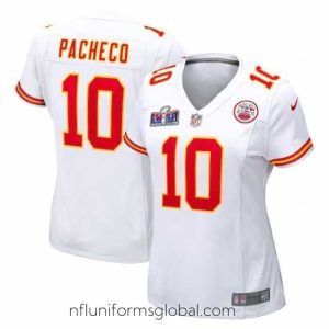 Irresistible Kansas City Chiefs 10 Isiah Pacheco White 2023 F.U.S.E  Vapor Untouchable Limited Stitched 2024 Super Bowl LVIII Jersey