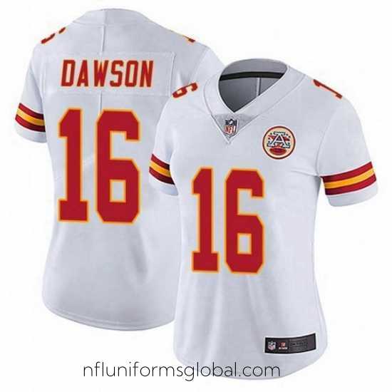 Enchanting Kansas City Chiefs 16 Len Dawson White Vapor Limited Jersey